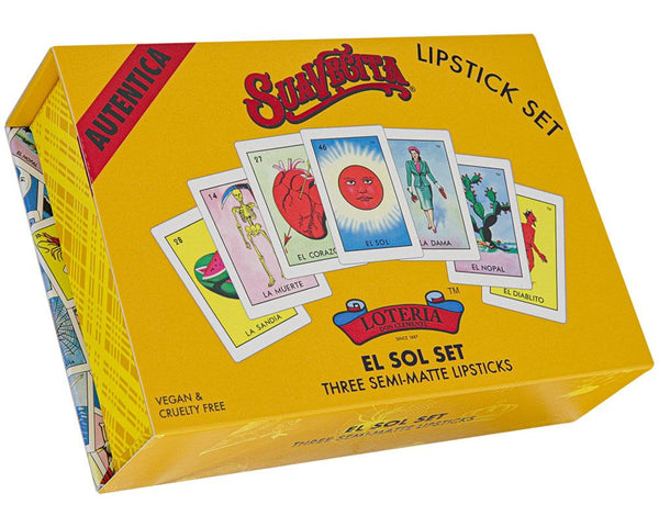 Lipstick El Sol Loteria Set