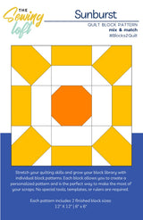 Sunburst Quilt Block Pattern