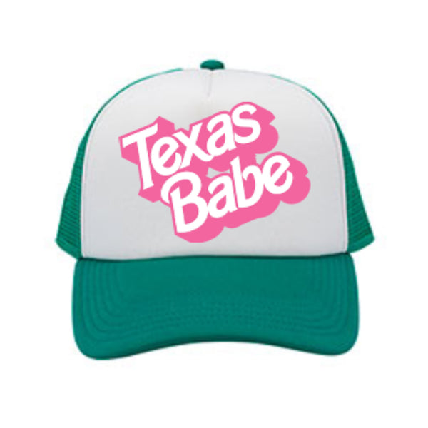 Texas Babe Foam Trucker Hat (Teal)
