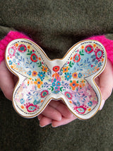 Butterfly Shaped Ceramic Trinket Bowl