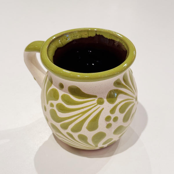 White w/ Lime Engobe Mug