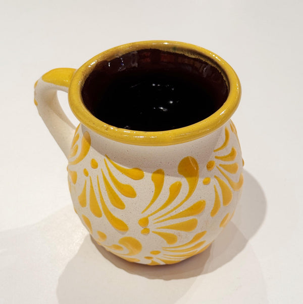White w/ Yellow Engobe Mug