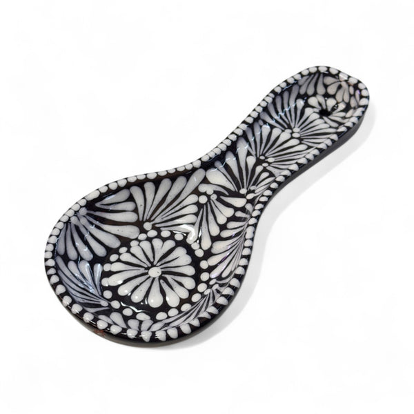 White on Black Spoon Rest