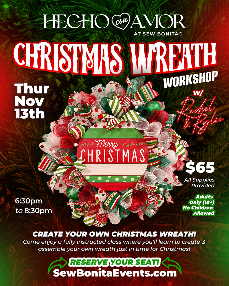 November 13th, 2025 / Christmas Wreath Workshop