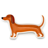 Dachshund Puppy Dog - Ceramic Trinket & Jewelry Tray / Dish