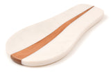 Marble and Wood Spoon Rest