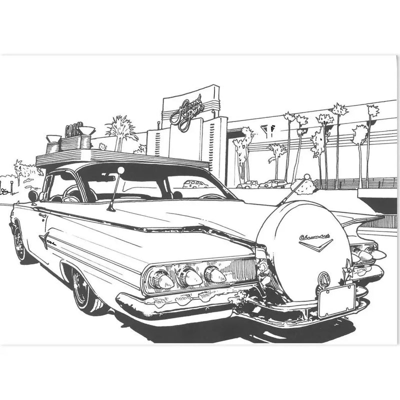 Lowrider Coloring Book at Sew Bonita in Corpus Christi, TX.