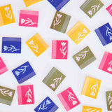 Tiny Floral Side Woven Labels Multipack