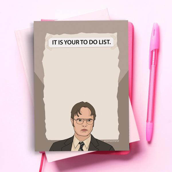 The Office Dwight To Do Notepad