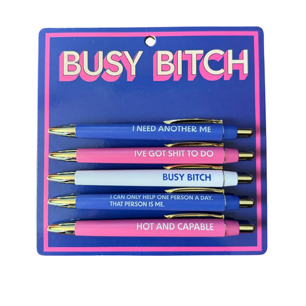 Busy Bitch Pen Set