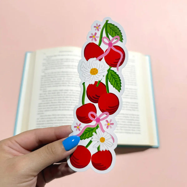 Cherries Die Cut Bookmark