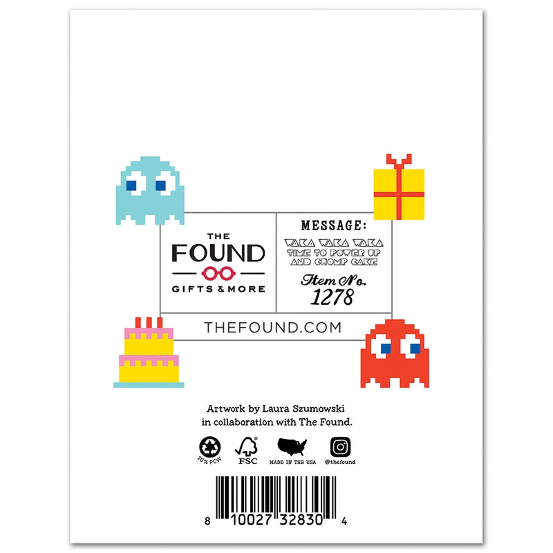 Retro Acarcade Birthday Card