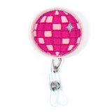 Disco Ball Reel Badge Holder