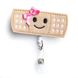 Pink Bowtie Bandage- Badge Reel Holder