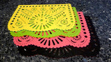 Double-Sided Felt "Papel Picado" Placemat Sets (Girasol) at Sew Bonita in Corpus Christi, TX.