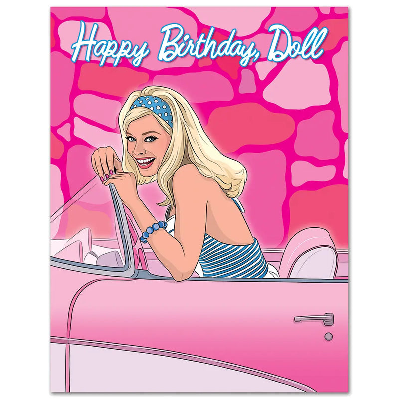 Margot Barbie Birthday Card