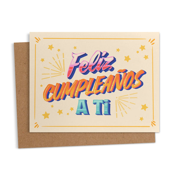 Feliz Cumple Años a Ti Card