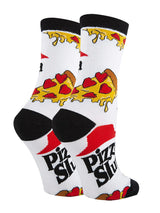 Pizza Slut | Women's Funny Crew Socks at Sew Bonita in Corpus Christi, TX.