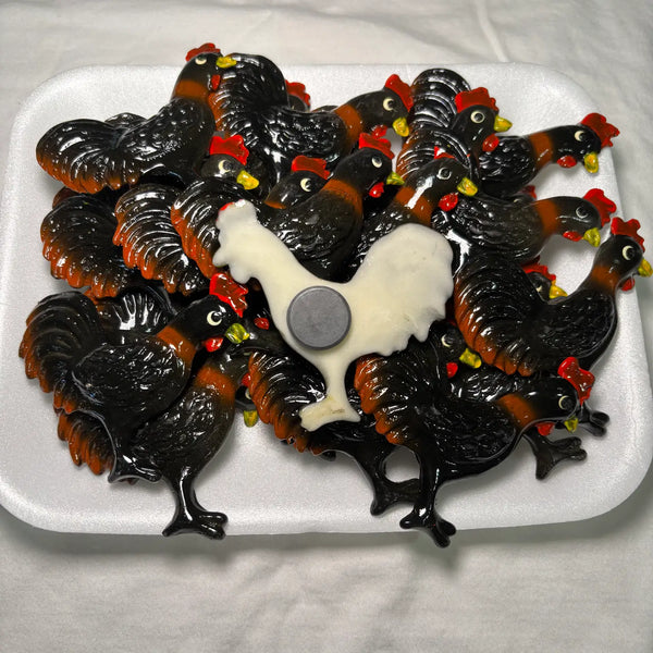 Black Rooster Kitchen Magnet