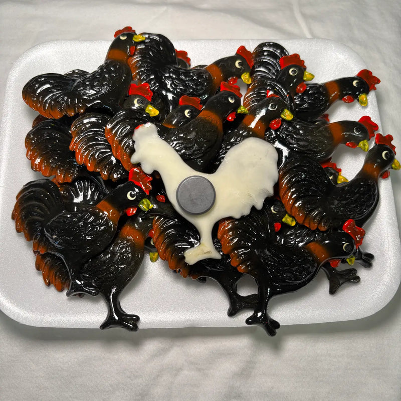 Black Rooster Kitchen Magnet
