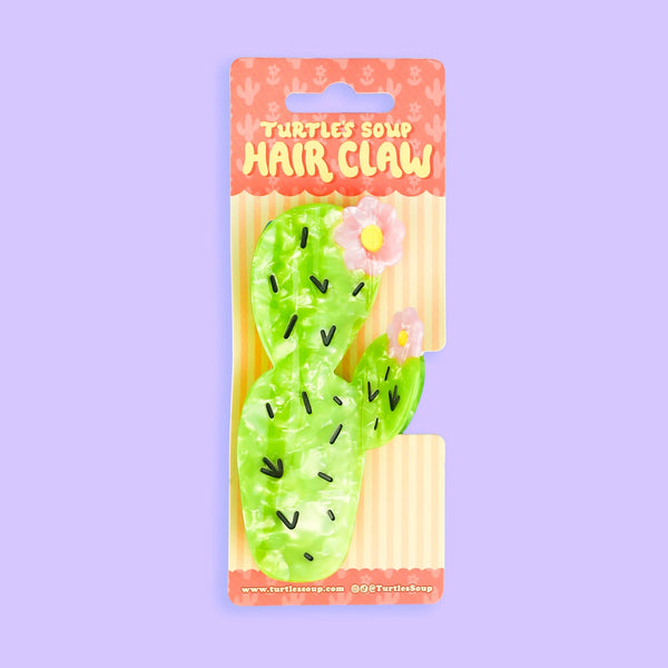 Cactus Prickly Pear Hair Clip