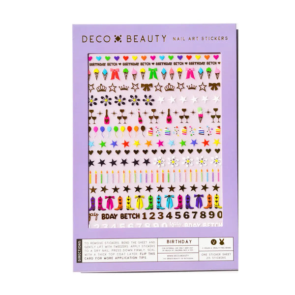Birthday Betch Nail Art Stickers