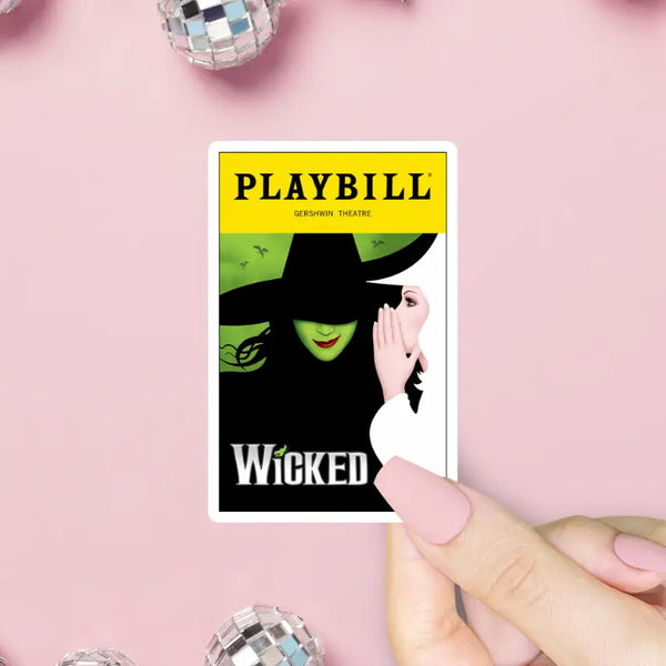Wicked Playbill Sticker