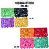 Double-Sided Felt "Papel Picado" Placemat Sets (Sacred Heart) at Sew Bonita in Corpus Christi, TX.