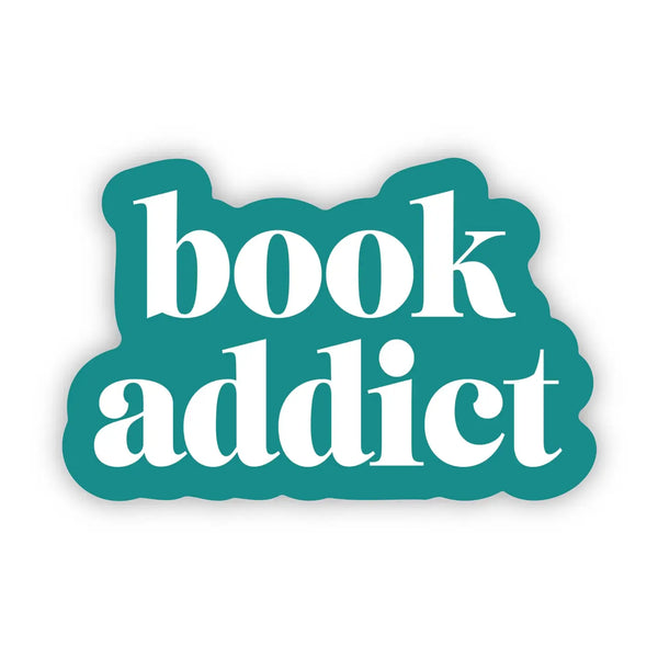 "Book Addict" Text Sticker