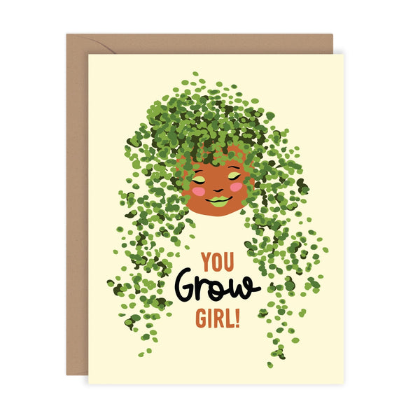 You Grow Girl Friendship Card