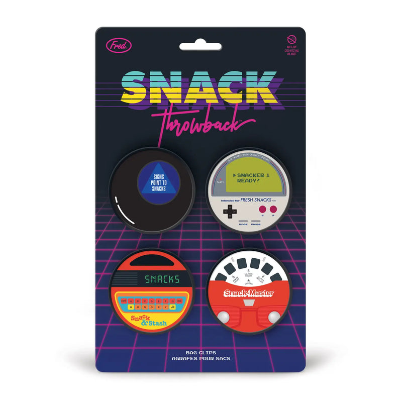 Retro Games Bag Clips - Set of 4