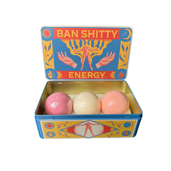 Ban Shitty Energy Bath Bomb in Tin Box