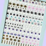 Stars in Your Eyes Nail Art Stickers