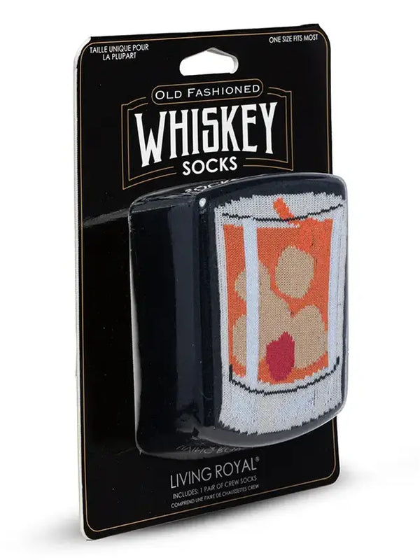 Whiskey - Black 3D Socks