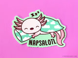 Axolotl "Napsalotl" Sticker