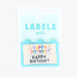 Happy Birthday Woven Labels