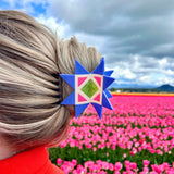 Quilt Block Hair Clip