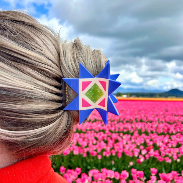 Quilt Block Hair Clip