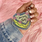 Zodiac Cake Bag Charm / Keychain