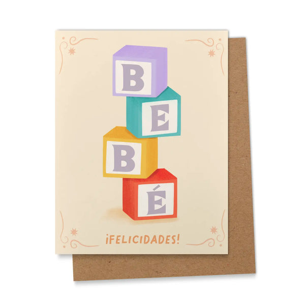 Felicidades Bebé - New Baby - Spanish Greeting Card