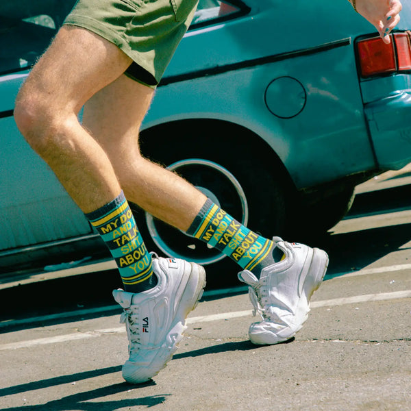 My Dog and I talk Shit About You Gym Crew Socks