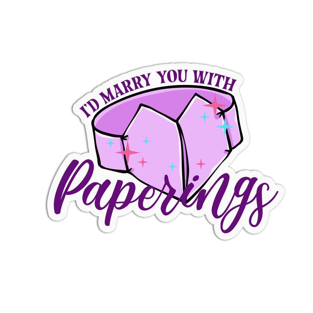 Paper Rings Textured Sticker – Sew Bonita