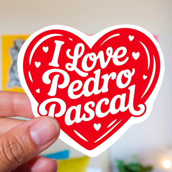 I Love Pedro Pascal Sticker
