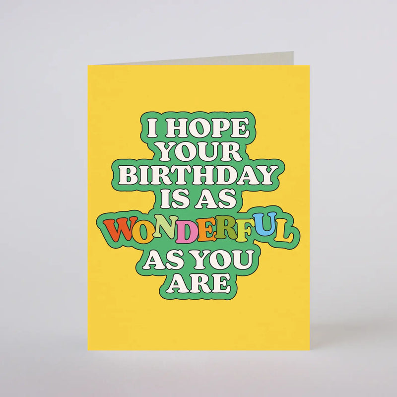 Wonderful Birthday Card