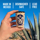 Purple Luchador Shot Glass