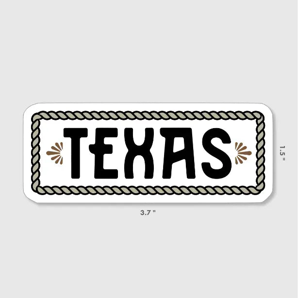 Texas Western Rope Sticker