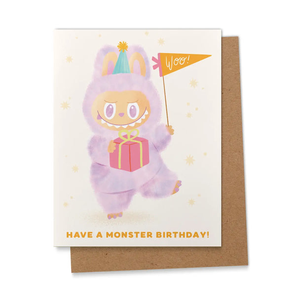 Have A Monster Labubu Birthday Greeting Card