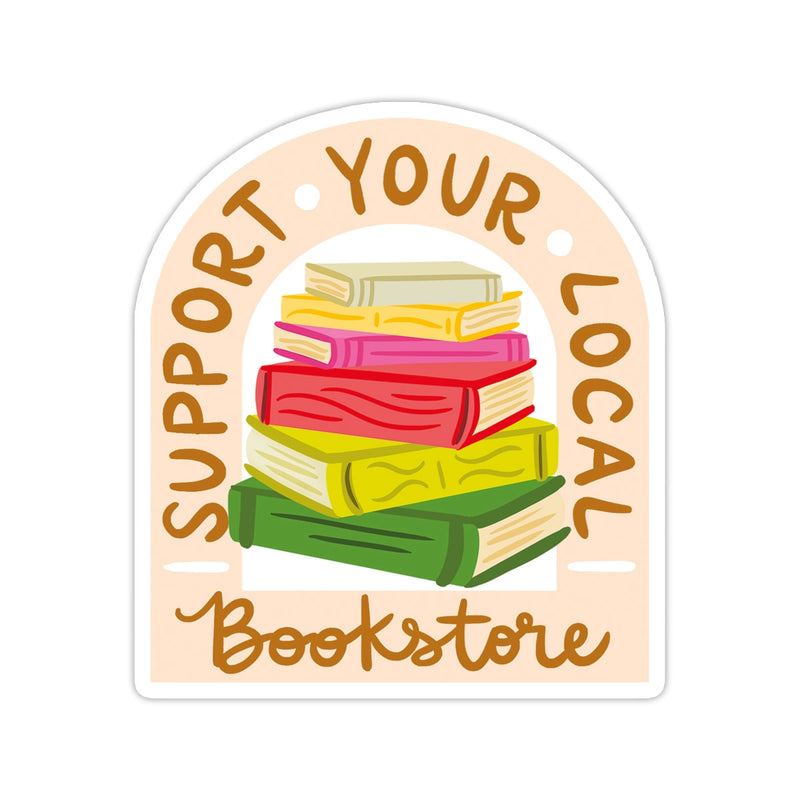 Local Bookstore Sticker at Sew Bonita in Corpus Christi, TX.