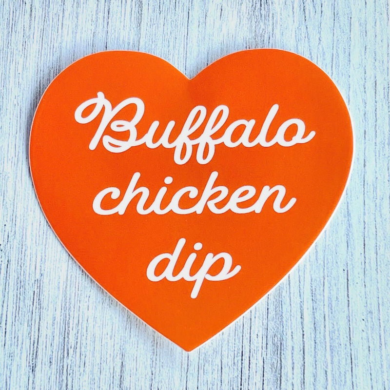 Buffalo Chicken Dip Heart Sticker