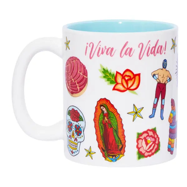 Viva La Vida Latinx Coffee Mug at Sew Bonita in Corpus Christi, TX.